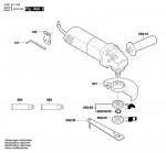 Bosch 0 601 378 7AB Gws 850 Ce Angle Grinder 230 V / Eu Spare Parts